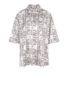 Dante 6 D6 peju logo printed long blouse