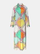 Mucho Gusto ® jurk francis bay kleurrijke ruitprint