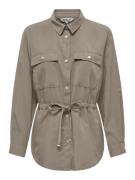 Only Onlaris life 45 fem cargo jacket c taupe