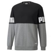 Puma Heren power colour block crew neck sweatshirt