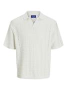 Jack & Jones Jorparos knit easter ss crochet pol off-white