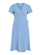 Vila vilovie s/s wrap midi dress noos 14059666 blissful