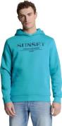 No Excess Sweater hooded seablue