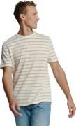 No Excess T-shirt crewneck jacquard stripes offwhite