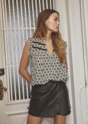 Co'Couture Phoebecc leather wrap skort