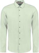 No Excess Shirt solid with linen mint