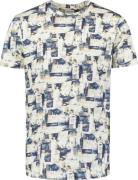 No Excess T-shirt crewneck allover printed blue