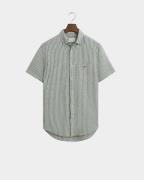 Gant Casual hemd korte mouw reg cotton linen stripe ss sh 3250039/318