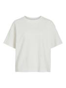 Vila vimonie flower emb s/s o-neck 14106761 white flowers