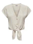 Only onlsiesta ss knot lin bl shirt pnt 15322270 moonbeam