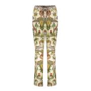 Geisha pants animal jungle 51355-70 10 off-white/green