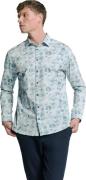 No Excess Shirt stretch allover printed chalk