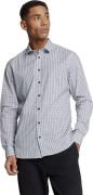 No Excess Shirt stretch allover printed seablue