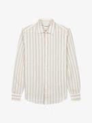 Van Harper Linnen shirt sh109 sand stripe heren overhemd lange mouw -