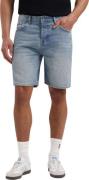 Pure Path The owen regular fit denim short denim mid blue