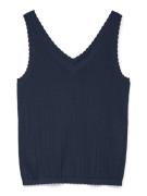 Vero Moda vmluxlight pointelle sl v-neck top 10330773 blazer