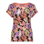 Geisha 52135-60 sarah 220 t-shirt fancy rib aop pr.01-25-1 /purple