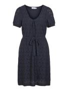 Vila Viamalina v-neck ss dresspb navy