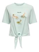 Only Onlbine life ss ladies top box jrs aqua