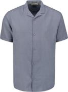 No Excess Shirt short sleeve revers collar so washed blue