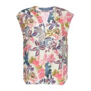 Geisha top 53472-20 10 off-white/blue