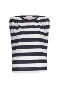 Studio Anneloes leona stripe top 12805 6911 dark blue/off white