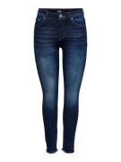 Only Onlblush life mid sk ank rw rea837 blue denim