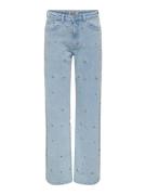 Only Onljuicy hw wide emb dnm akm blue denim