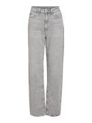 Vila vikelly jaf hw straight jeans-noos 14084730 light grey denim
