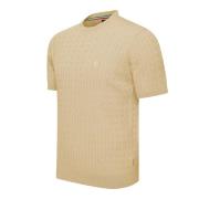 Cappuccino Italia Loreto cable knit tee
