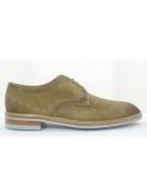 Giorgio 85816 Camel suède veterschoen met lichte zool
