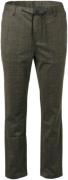 No Excess Pants stretch jersey check taupe