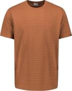 No Excess T-shirt crewneck yarn dyed pin stri caramel
