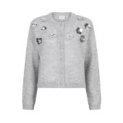 Dante 6 D6 fawn sequin cardigan