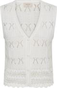 Free Quent Fqfraya waistcoat brilliant white