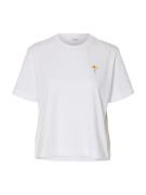 Selected Femme slfella ss emb boxy tee ft 16101219 bright white