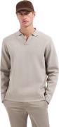 No Excess Pullover open polo collar relief clay