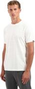 No Excess T-shirt crewneck yarn dyed pin stri offwhite