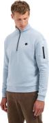 No Excess Sweater half zip brushed dusty blue
