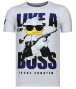 Local Fanatic Like a boss rhinestone t-shirt