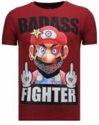 Local Fanatic Fight club mario rhinestone t-shirt