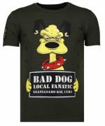 Local Fanatic Bad dog rhinestone t-shirt