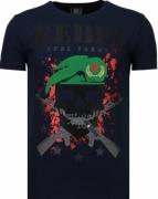 Local Fanatic Skull rebel rhinestone t-shirt