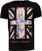 Local Fanatic God save playtoy rhinestone t-shirt