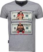 Local Fanatic Golden boy vs iron mike t-shirt