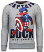 Local Fanatic Captain duck rhinestone sweater